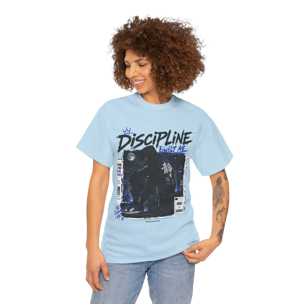 Discipline Built Me Anime Streetwear T Shirt