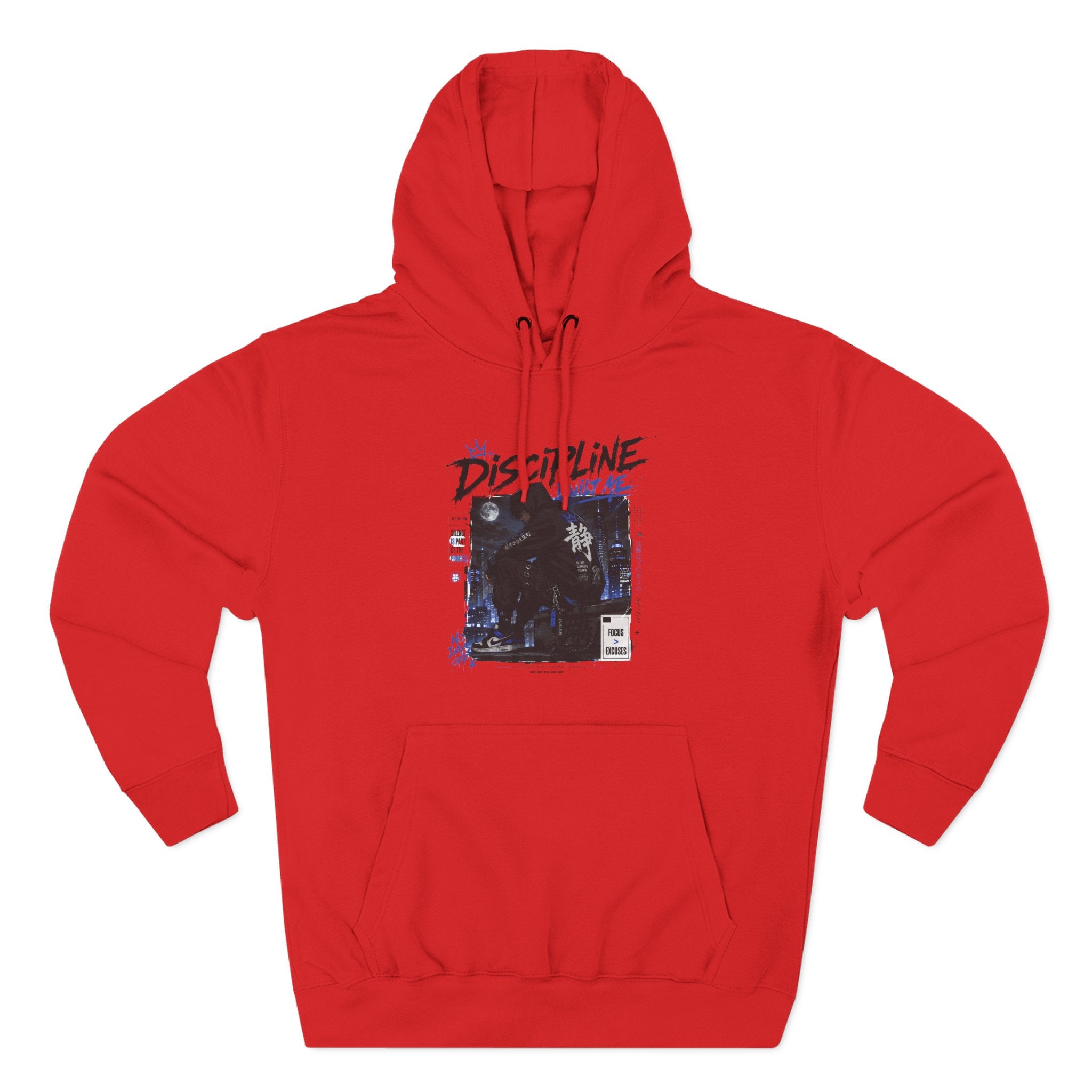 Discipline Graphic Hoodie — Vintage TV Photo Streetwear Pullover