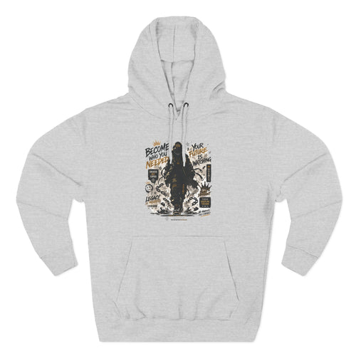 Adventure Hoodie — "Become Your Own Hero" Graphic Pullover