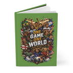 One Game One World Soccer Journal — Hardcover Matte Notebook