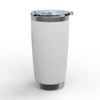 20oz Engraved Tumbler — Cute Girl Drinking Coffee Sketch