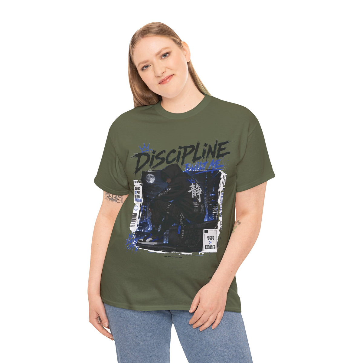 Discipline Built Me Anime Streetwear T Shirt