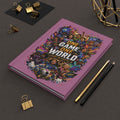 One Game One World Soccer Hardcover Journal — Personalized Sports Notebook