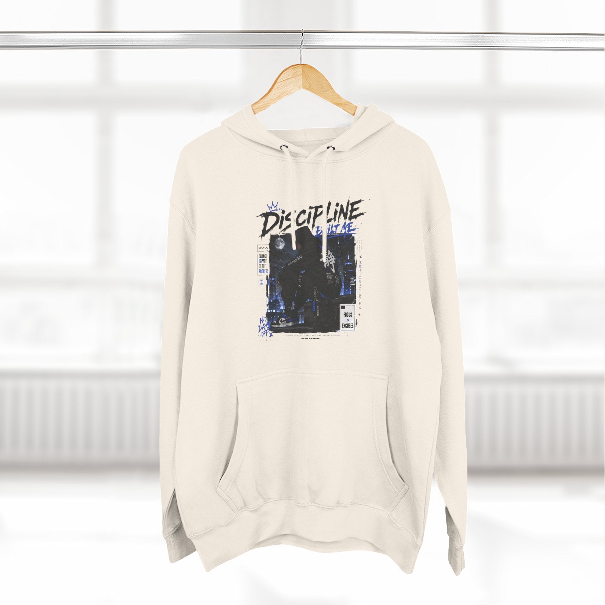 Discipline Graphic Hoodie — Vintage TV Photo Streetwear Pullover