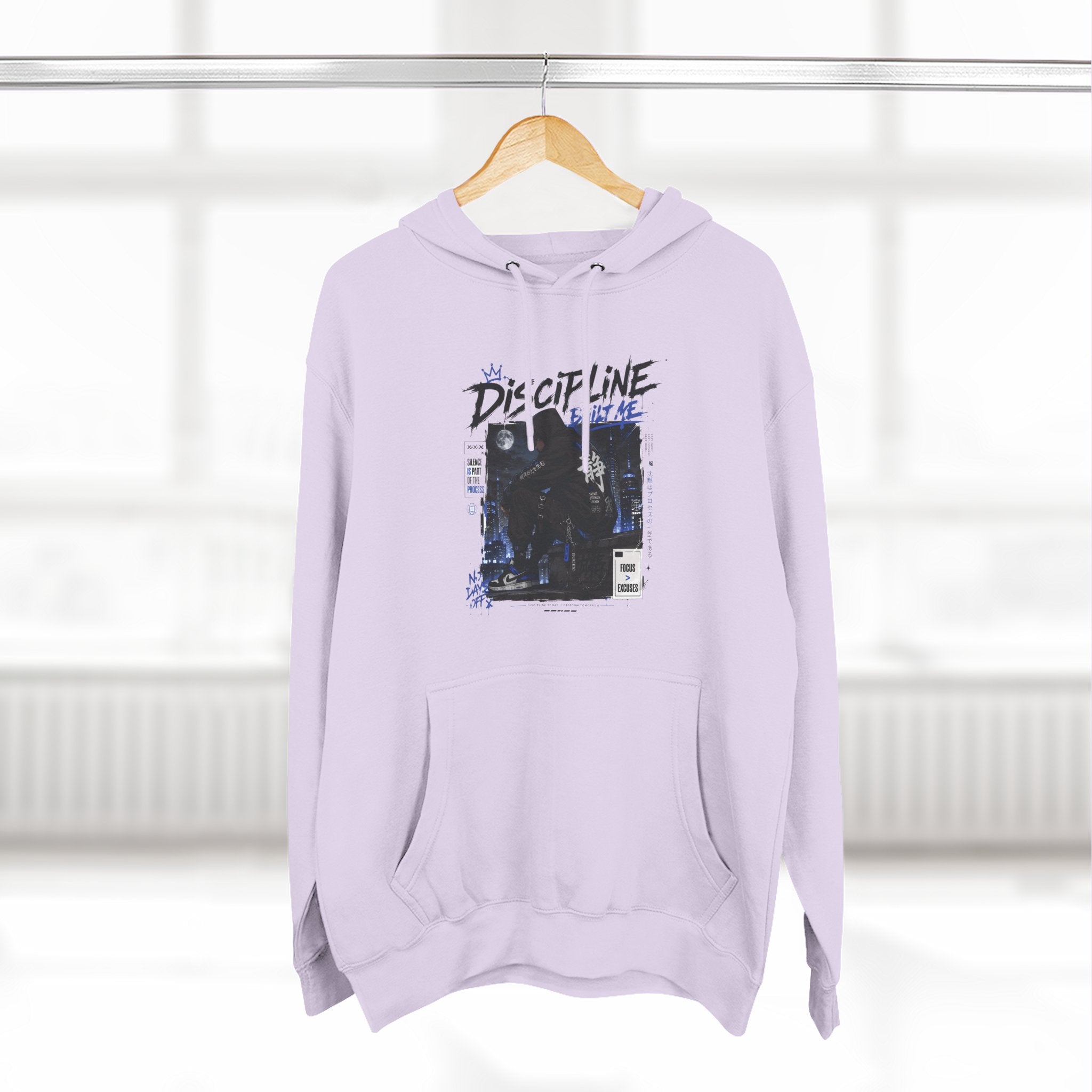 Discipline Graphic Hoodie — Vintage TV Photo Streetwear Pullover