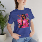 Boss Babe Pink Fashion Tee — Women’s Glam Money & Shopping Graphic Shirt