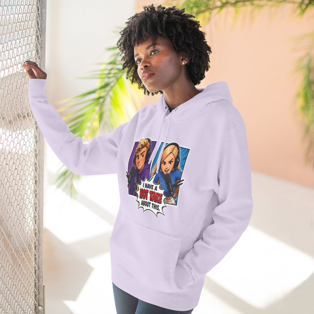 Comic Pop Art Hoodie — “I Have a Hot Take About This” Graphic Pullover