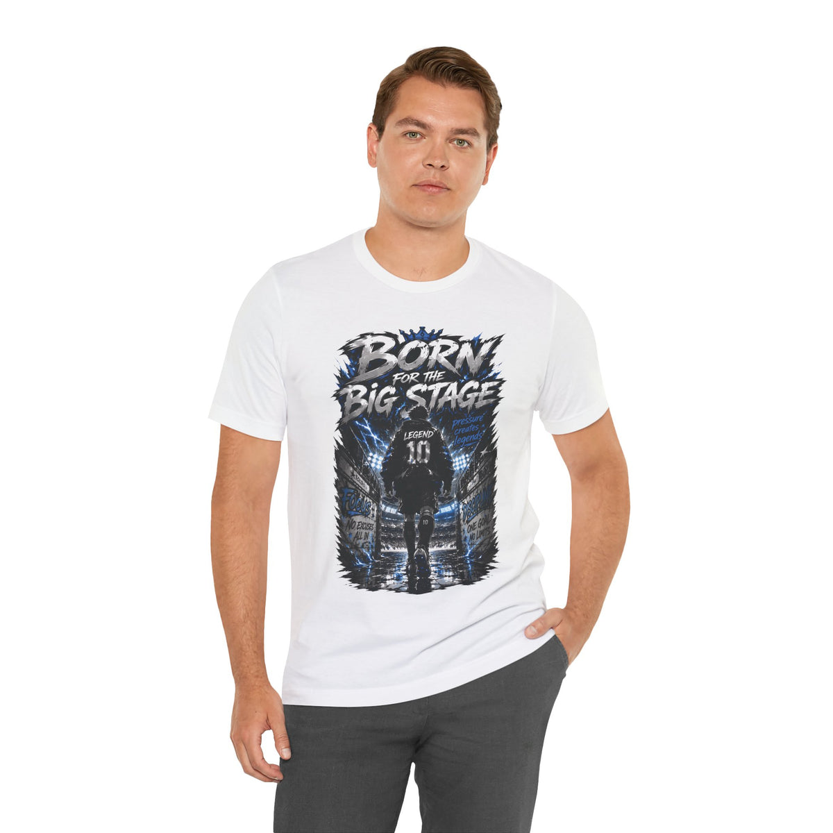 Born for the Big Stage Soccer Player T Shirt