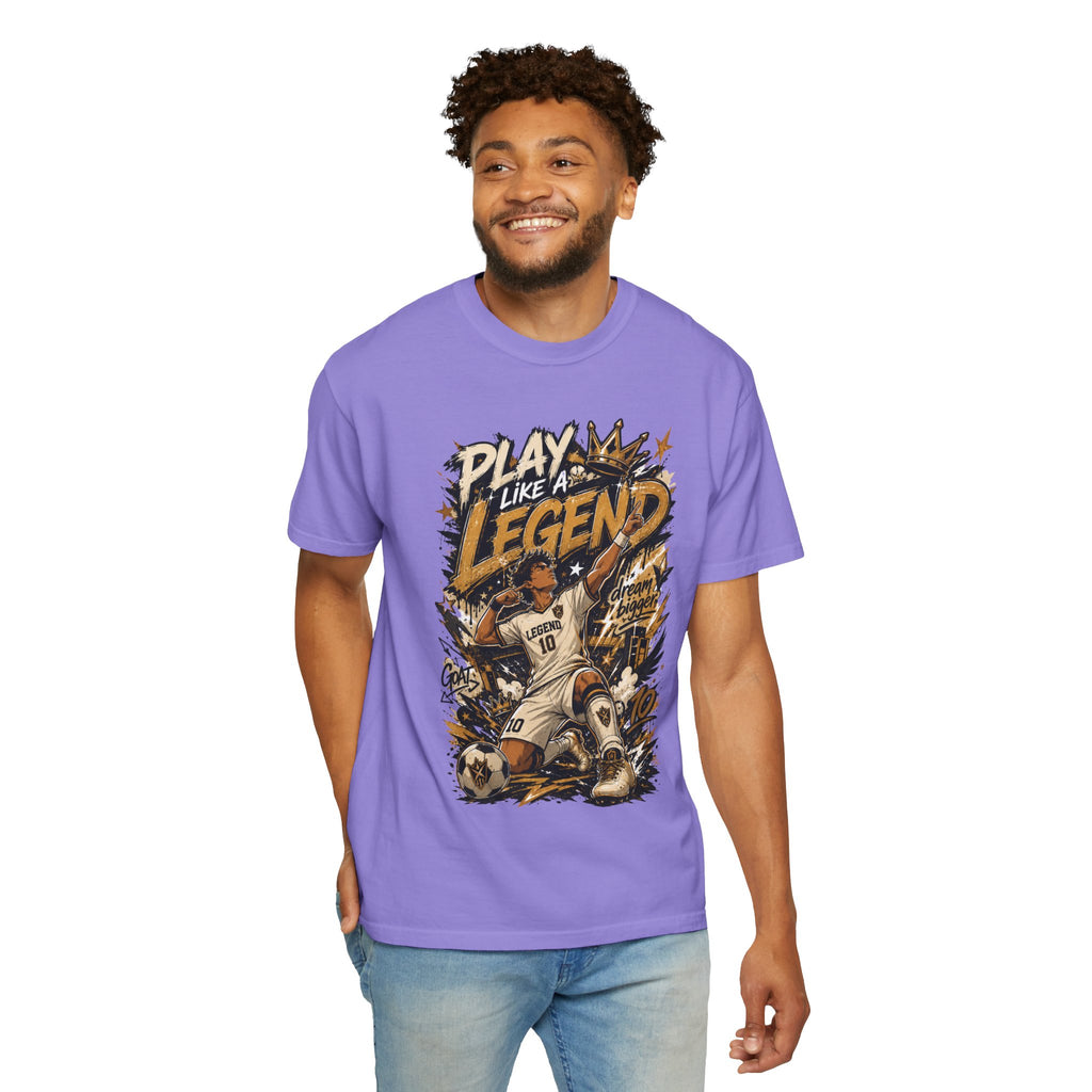 Play Like a Legend Soccer T-Shirt — Vintage Goal Celebration Graphic Tee