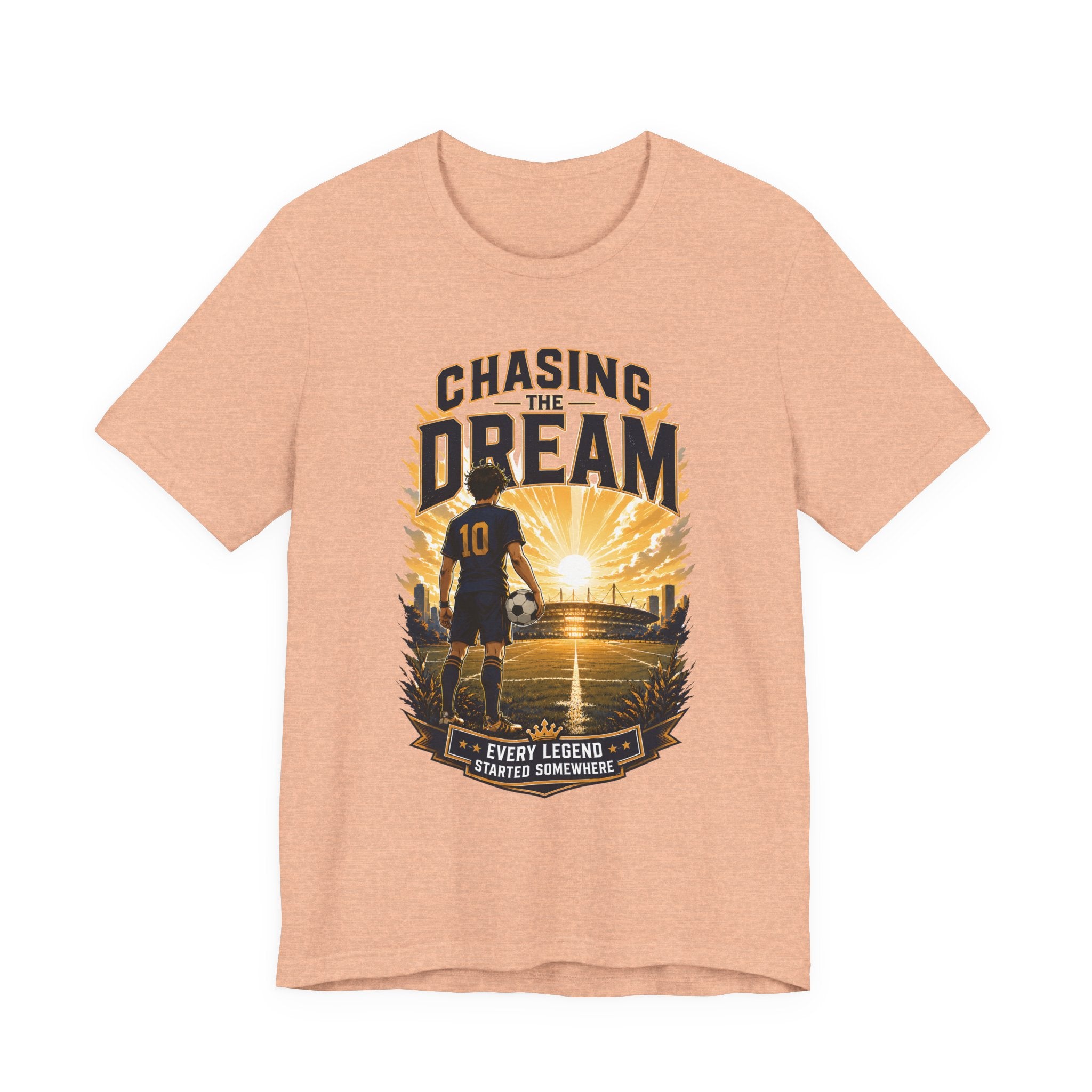 Soccer Tee — "Chasing the Dream" Inspirational Soccer Shirt
