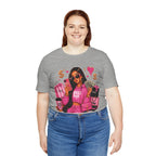 Boss Babe Pink Fashion Tee — Women’s Glam Money & Shopping Graphic Shirt