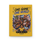 One Game One World Soccer Hardcover Journal — Personalized Number 10 Notebook