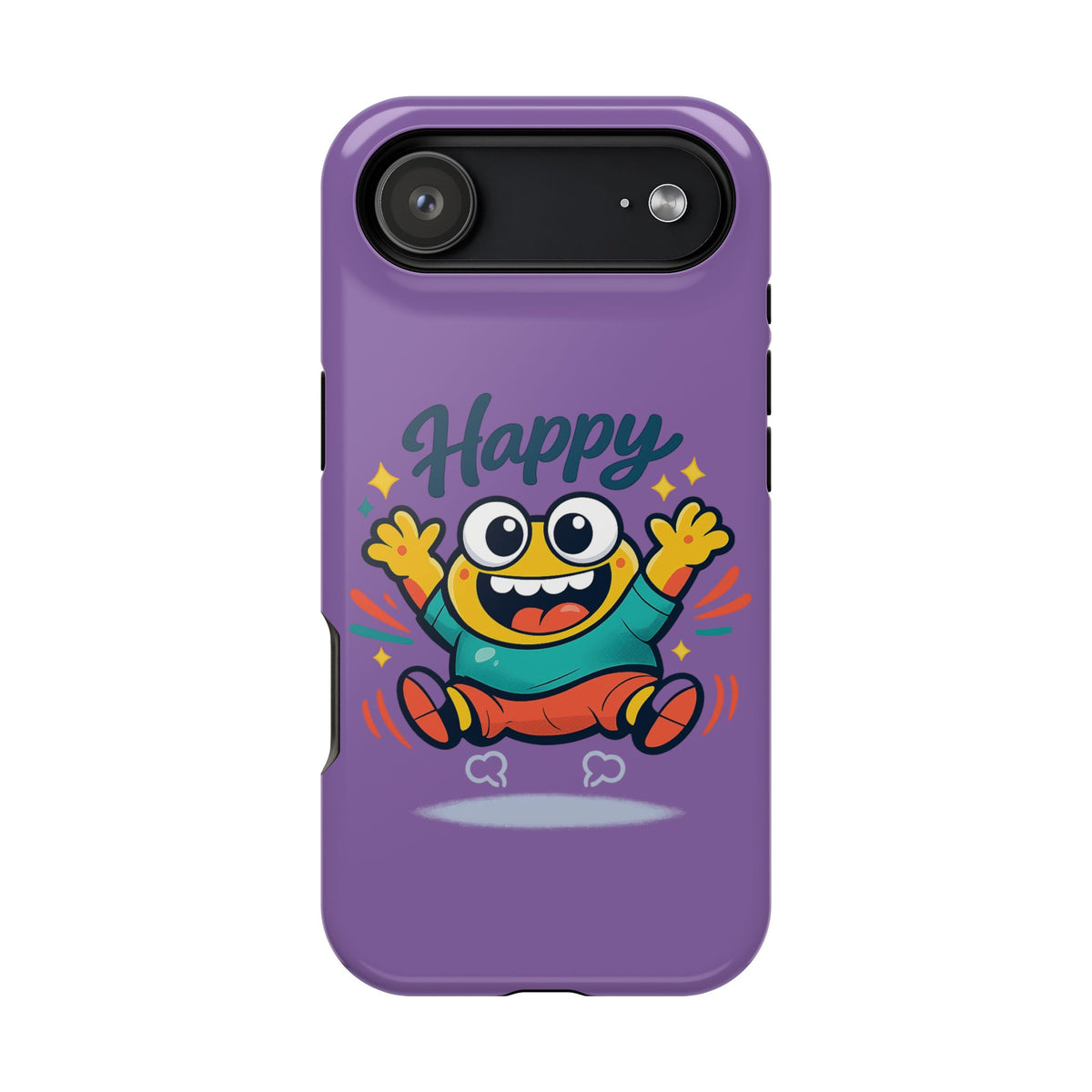 Happy Monster Magnetic Protective Phone Case Purple