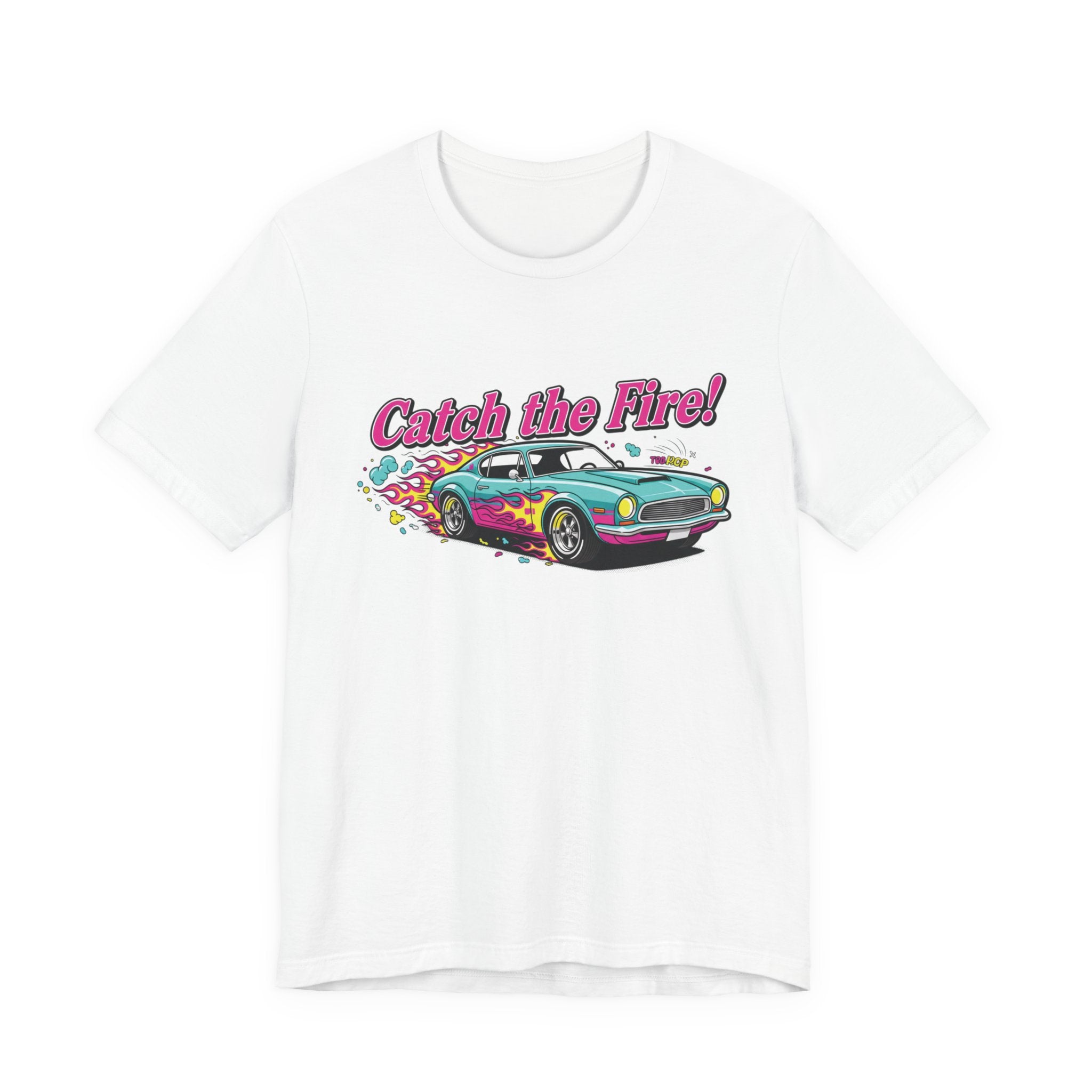 Catch the Fire Vintage Muscle Car Graphic T Shirt