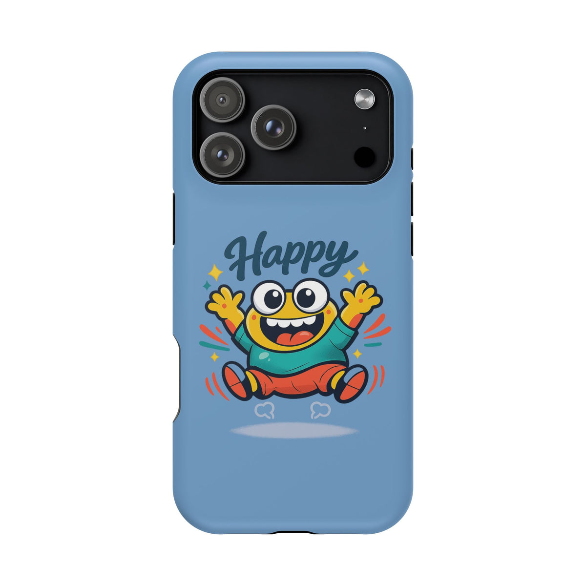 Happy Monster Magnetic Protective Phone Case Blue