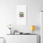 Happy Blob Cartoon Canvas Bold Kawaii Wall Art