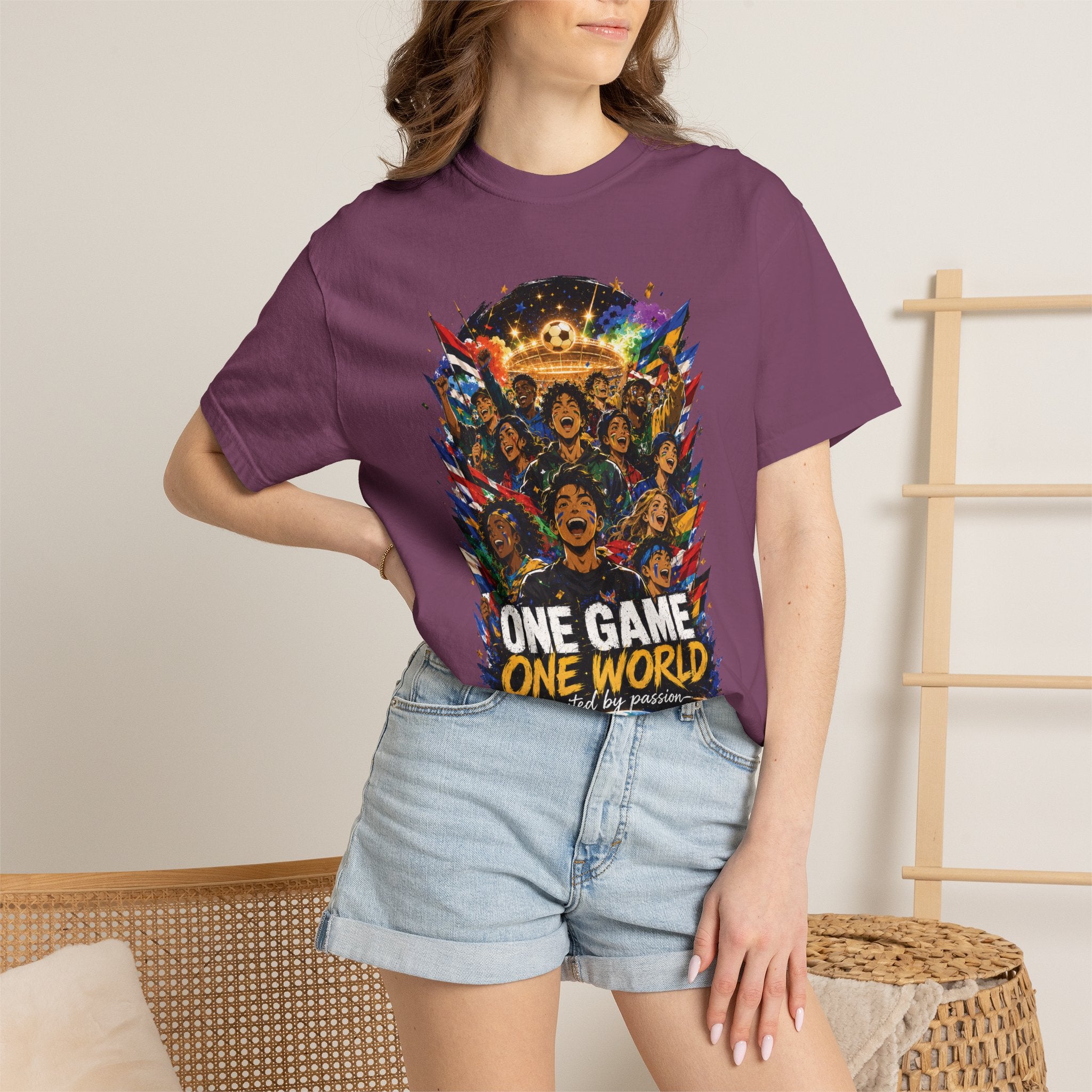 One Game One World Soccer T-Shirt — International Football Fans Graphic Tee
