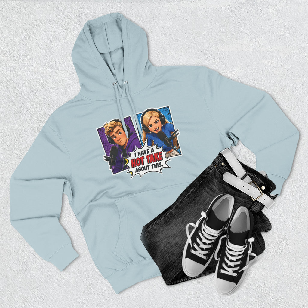 Comic Pop Art Hoodie — “I Have a Hot Take About This” Graphic Pullover