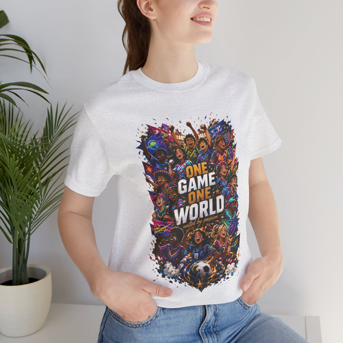 One Game One World Gamer Graphic T Shirt