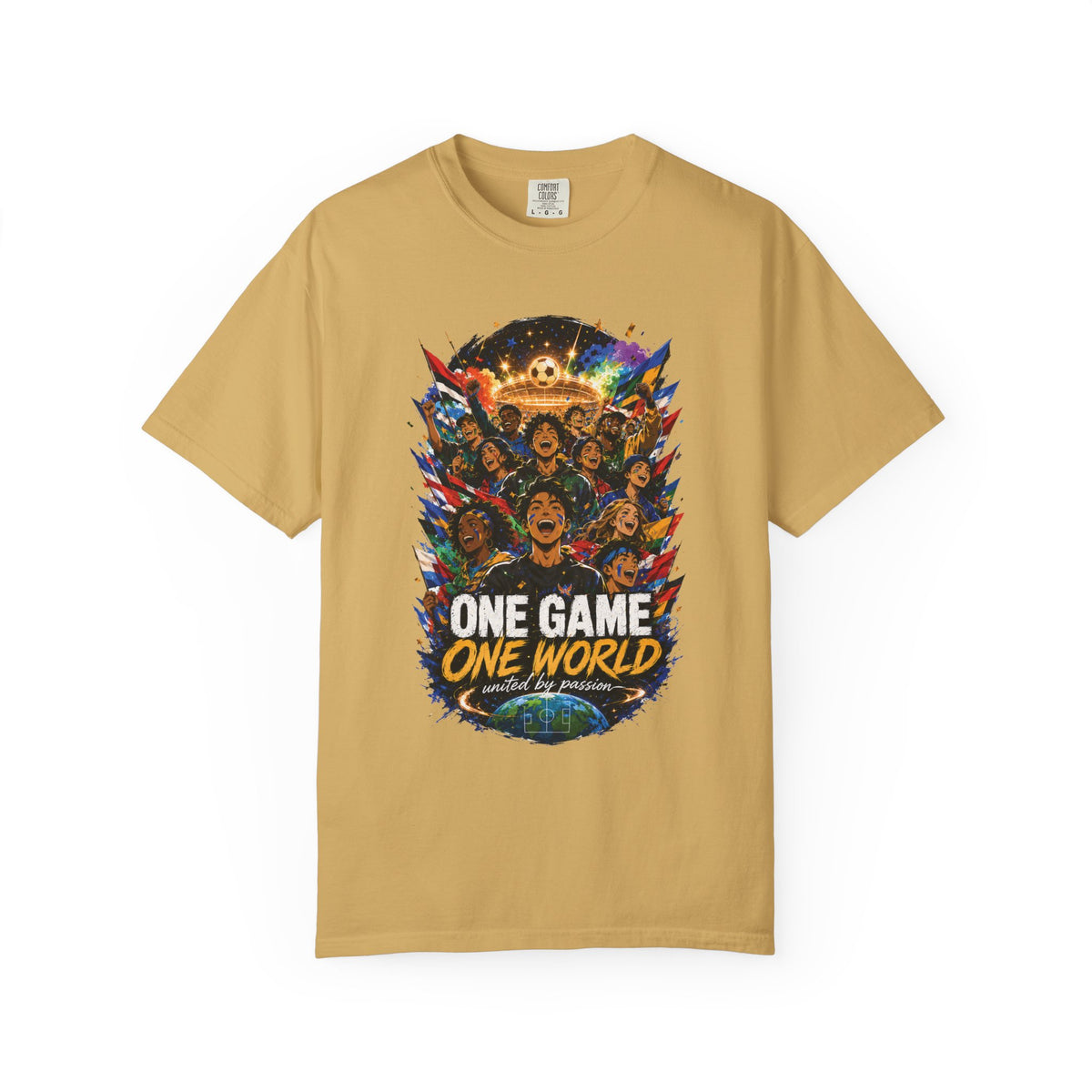 One Game One World Soccer T Shirt International Football Graphic Tee