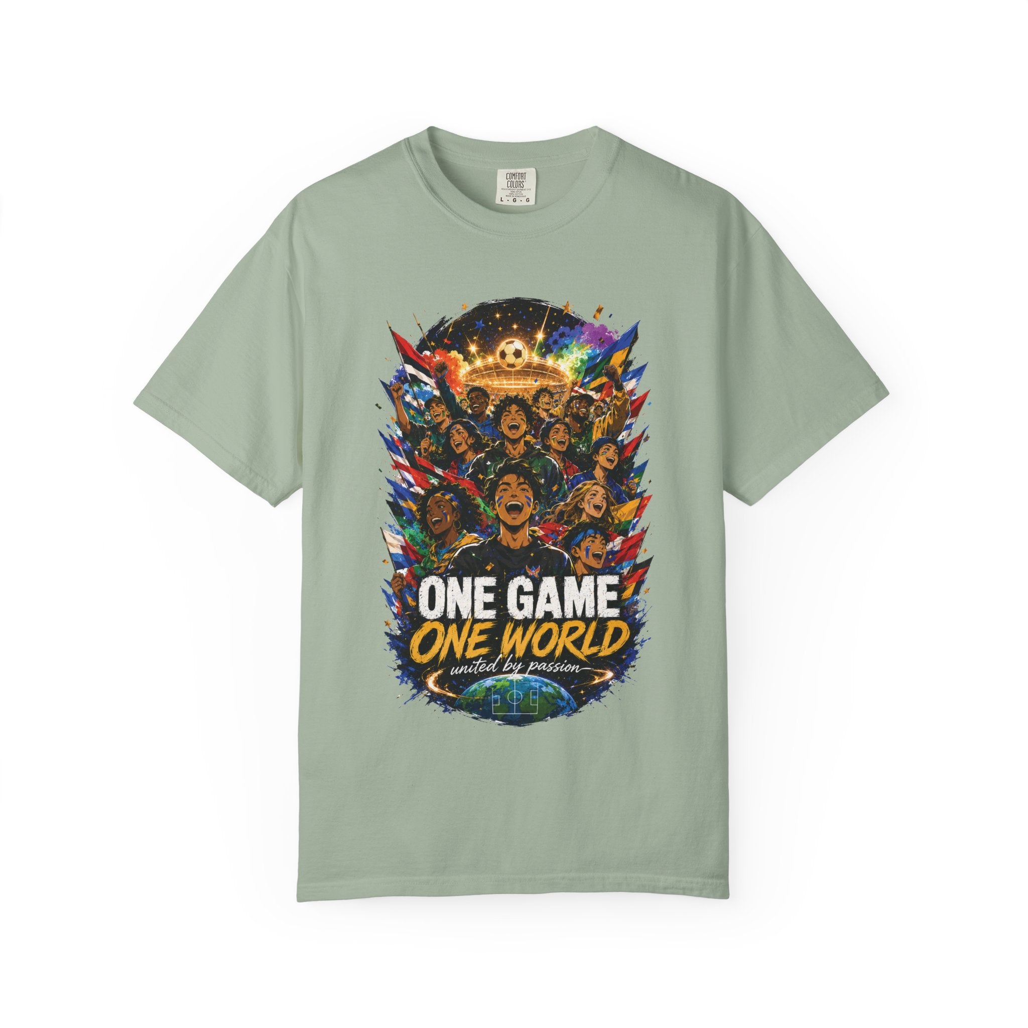 One Game One World Soccer T-Shirt — International Football Fans Graphic Tee