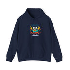 Happy Blob Cartoon Hoodie – Minimal Smiley Graphic Pullover