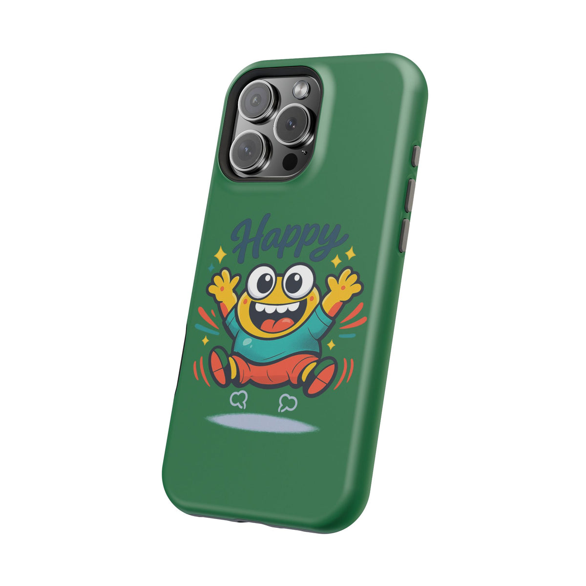 Happy Monster Magnetic Protective Phone Case Green