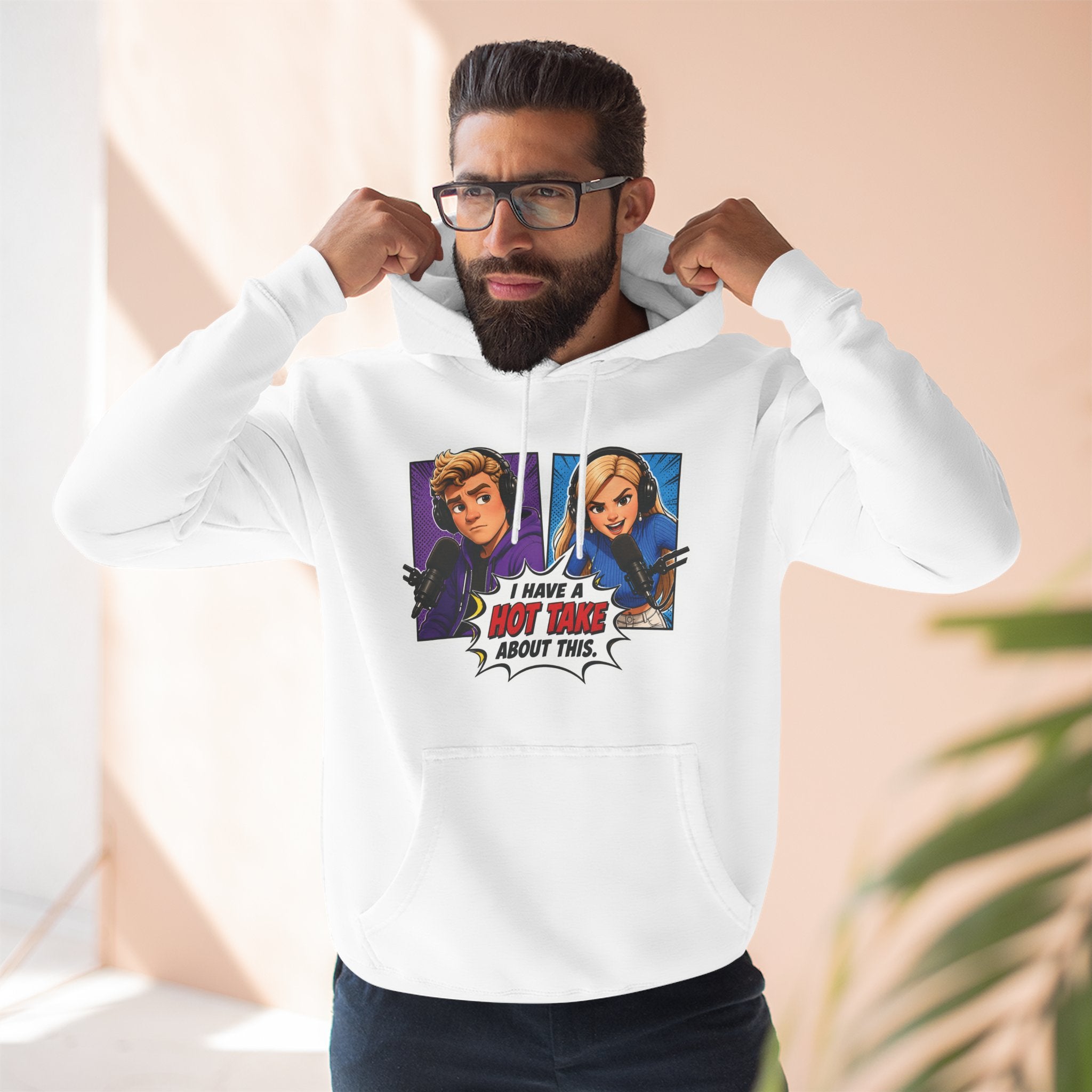 Comic Pop Art Hoodie — “I Have a Hot Take About This” Graphic Pullover