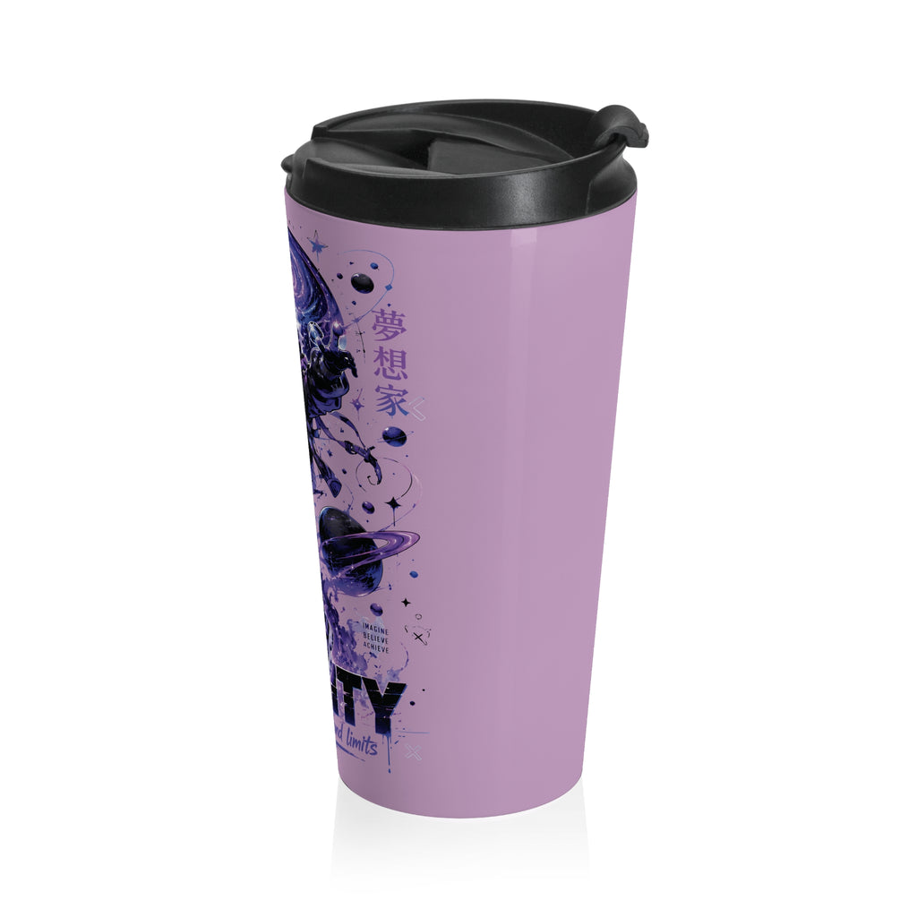 Your Mind Creates Reality Cosmic 15oz Travel Mug Lilac