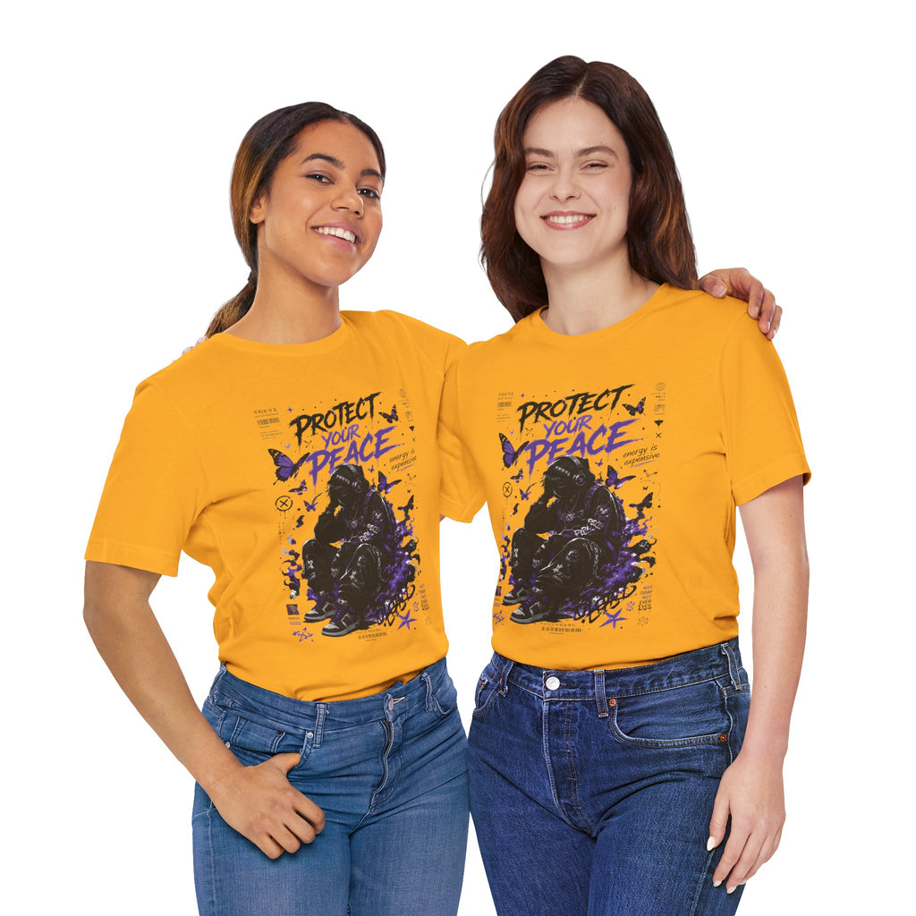 Protect Your Peace Gothic Butterfly Graphic T Shirt
