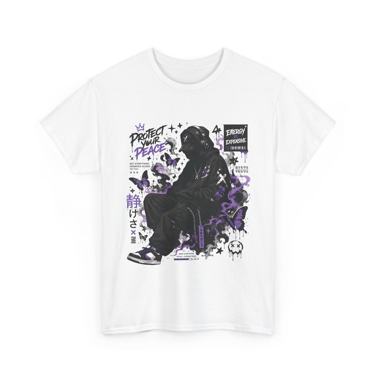Peacekeeper Anime Graphic T Shirt Purple Streetwear Design