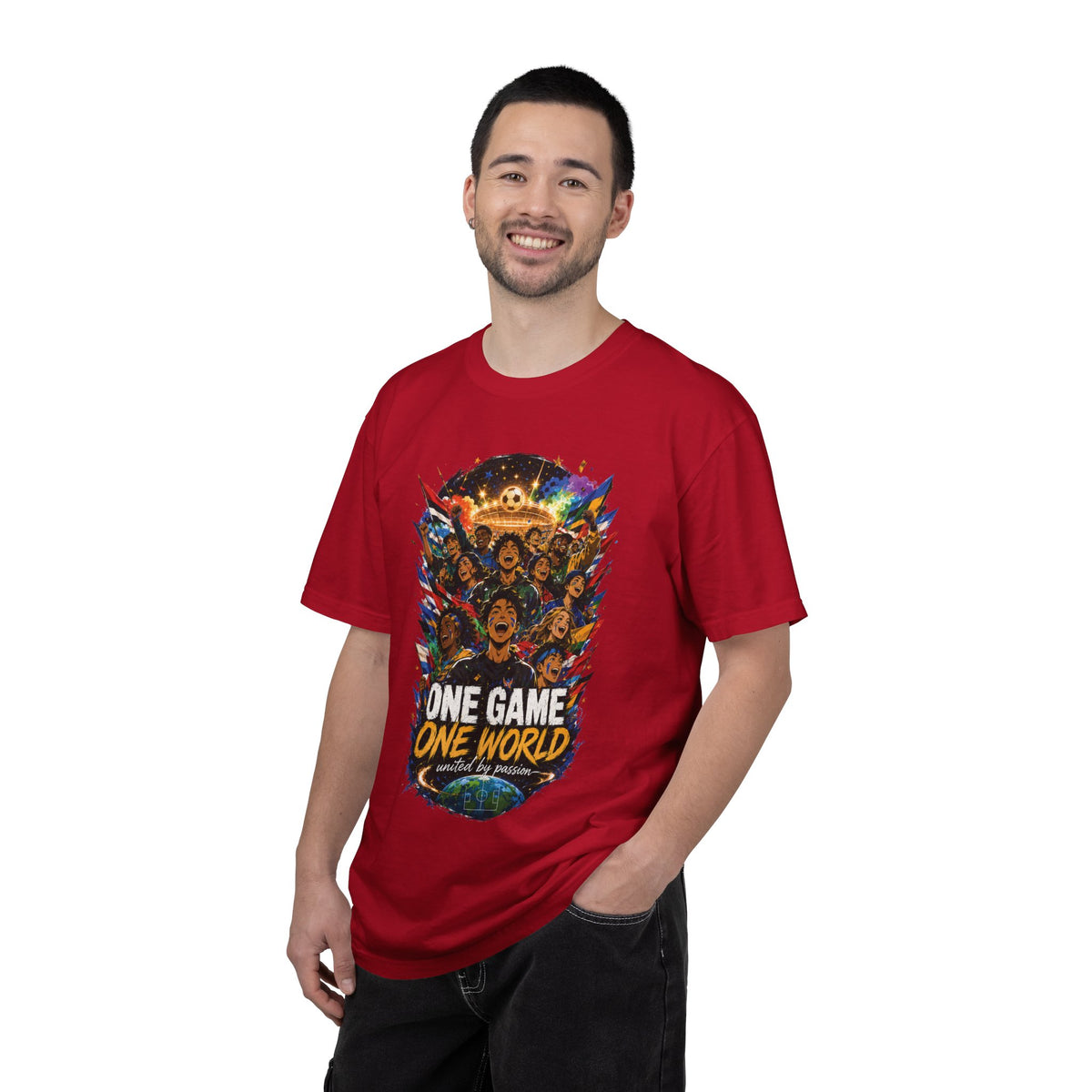 One Game One World Soccer T Shirt International Football Graphic Tee