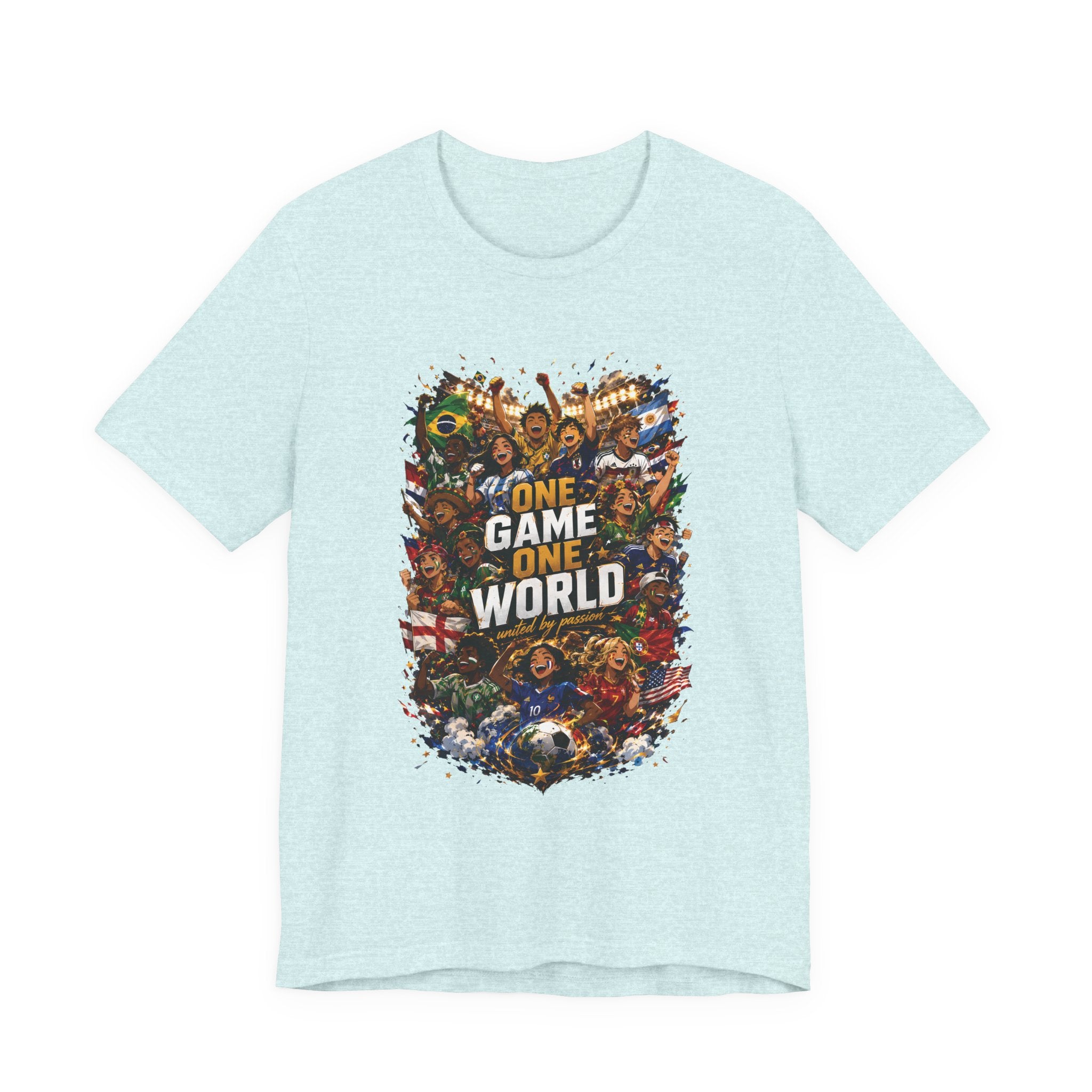 T-Shirt — 'One Game One World' Gamer Graphic Tee
