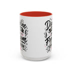 Discipline Today Leads to Freedom Tomorrow Accent Coffee Mug — Motivational Inspirational Quote