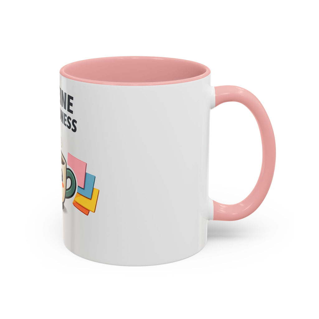 Caffeine and Kindness Coffee Mug — Cute Kawaii Tea Cup Accent Mug (11/15oz)