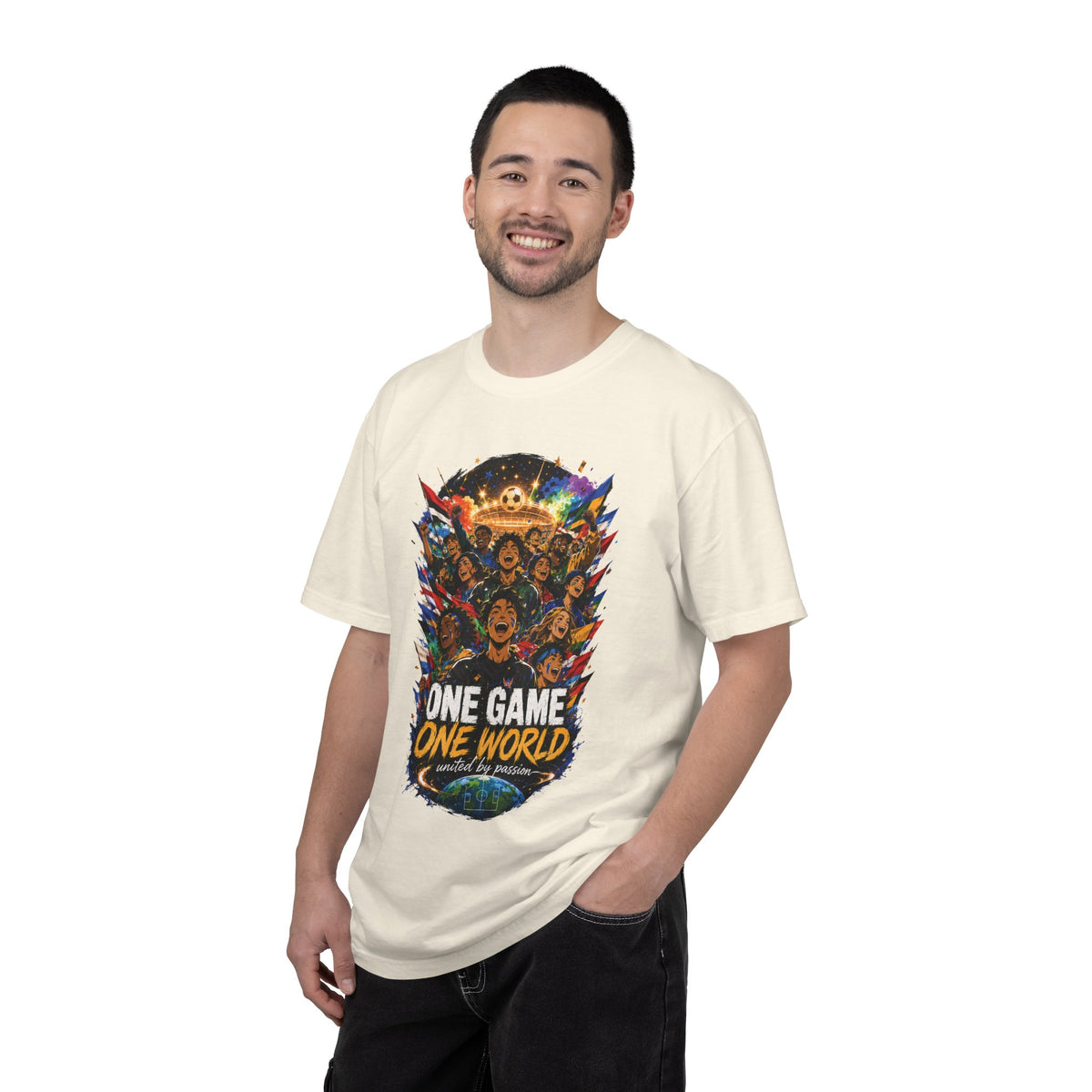 One Game One World Soccer T Shirt International Football Graphic Tee