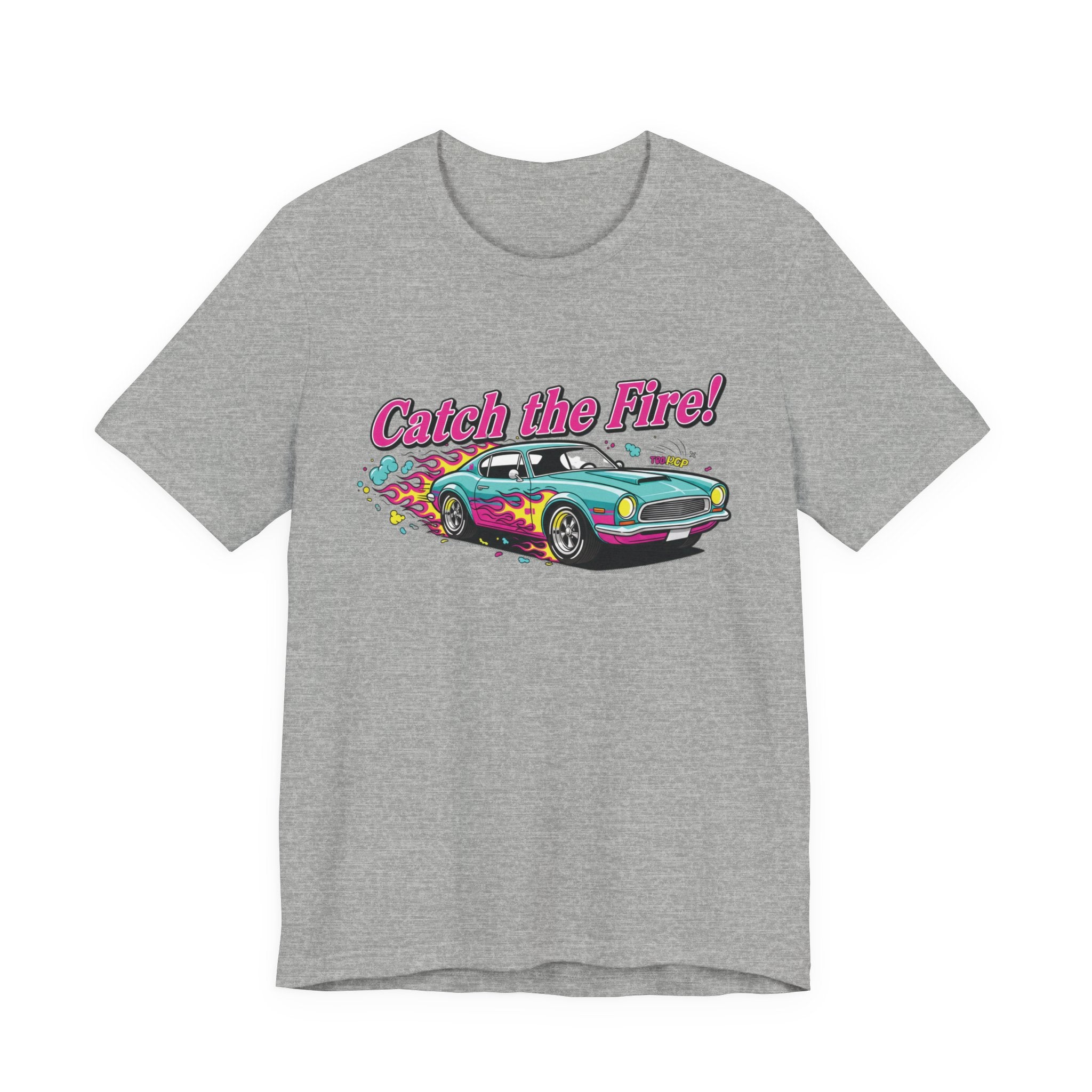 Catch the Fire Vintage Muscle Car Graphic T Shirt