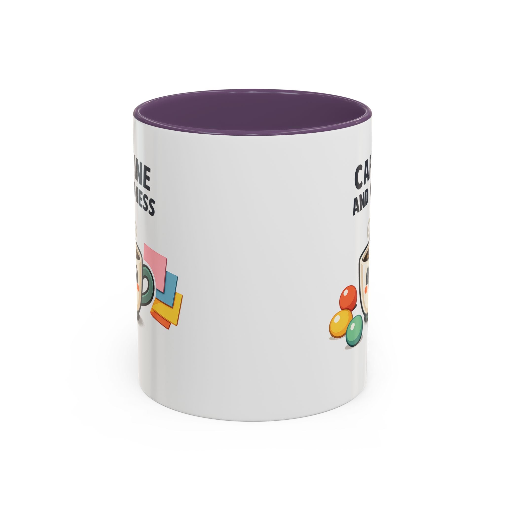 Caffeine and Kindness Coffee Mug – Ceramic Accent Mug (11oz / 15oz)