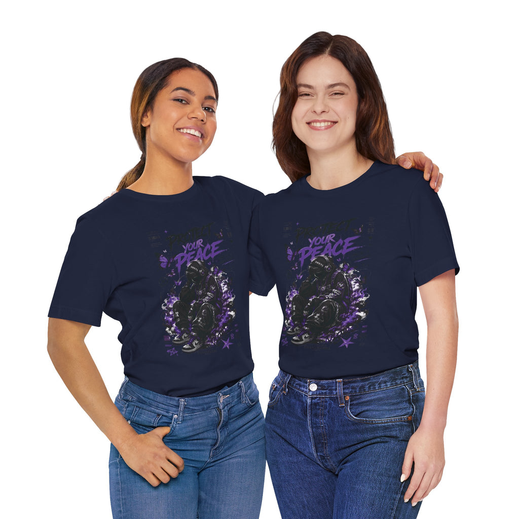 Protect Your Peace T-Shirt — Gothic Butterfly Graphic Tee