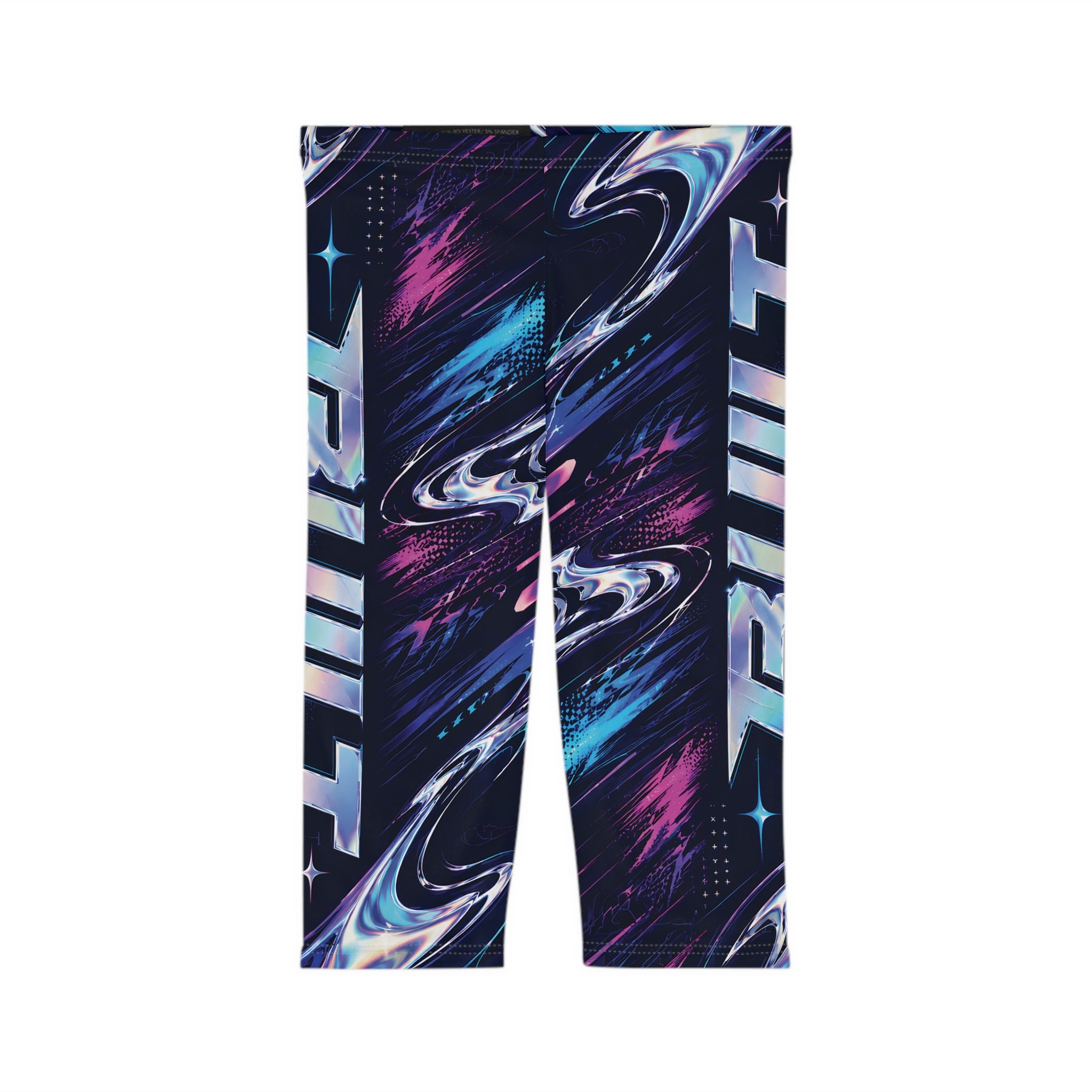 Built Different Galaxy Swirl Capri Leggings