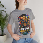 Soccer Graphic Tee - "One Game One World" Graphic T-Shirt