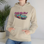 Retro Cartoon Dragster Hoodie, racing flame shirt, vintage car illustration