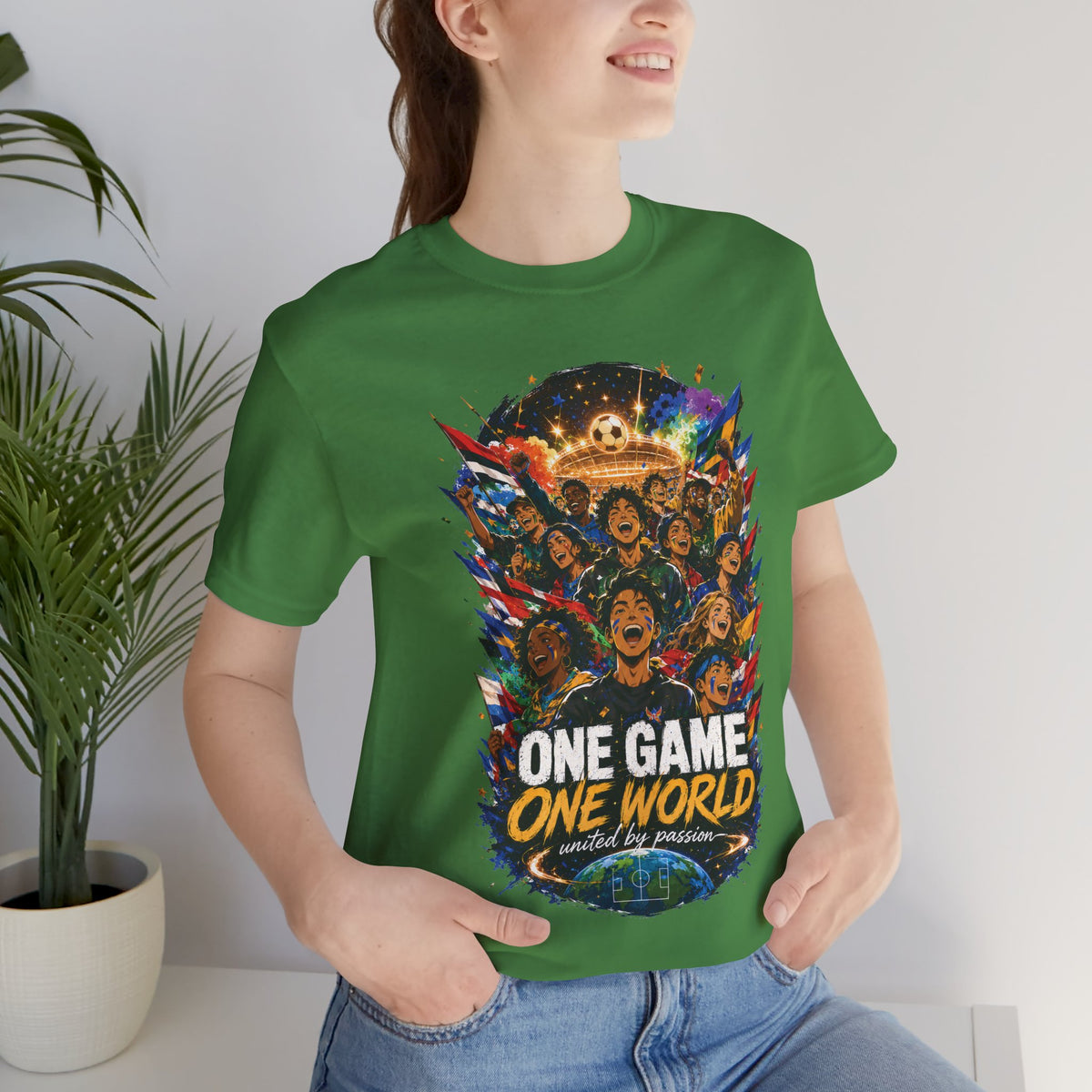 One Game One World Soccer Graphic T Shirt
