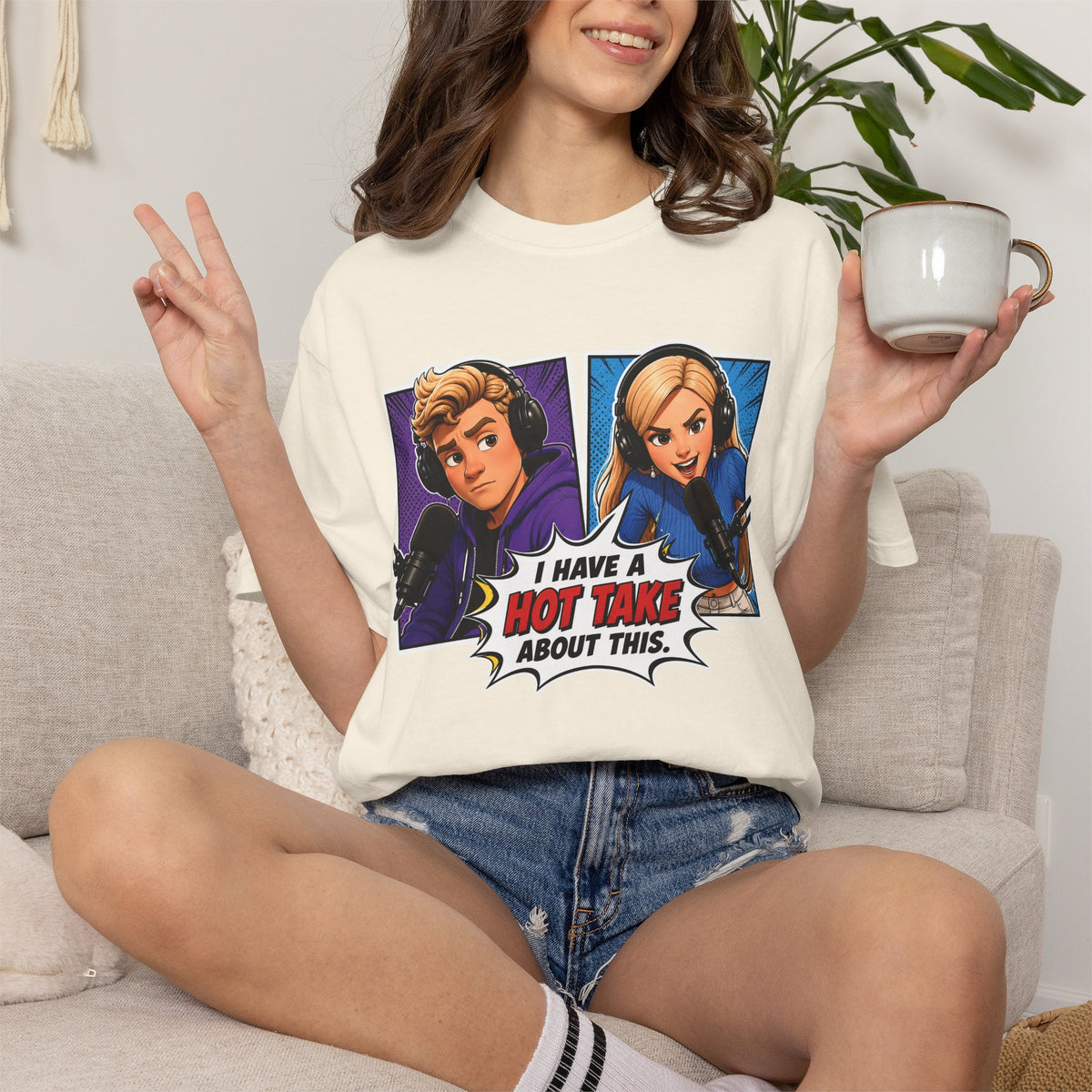 Hot Take Central I Have a Hot Take About This Podcast T Shirt