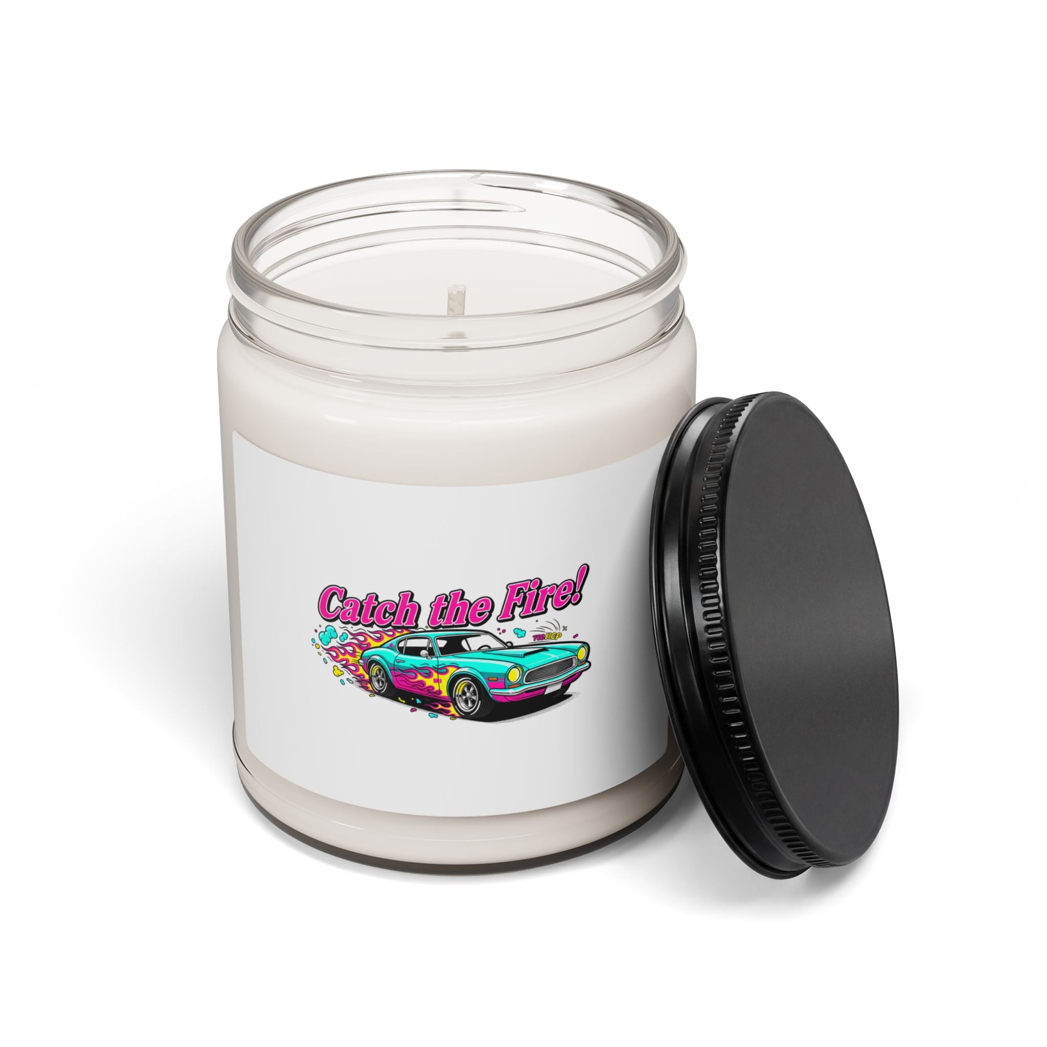 Retro Dragster Soy Wax Candle – Vintage Racing Car Design