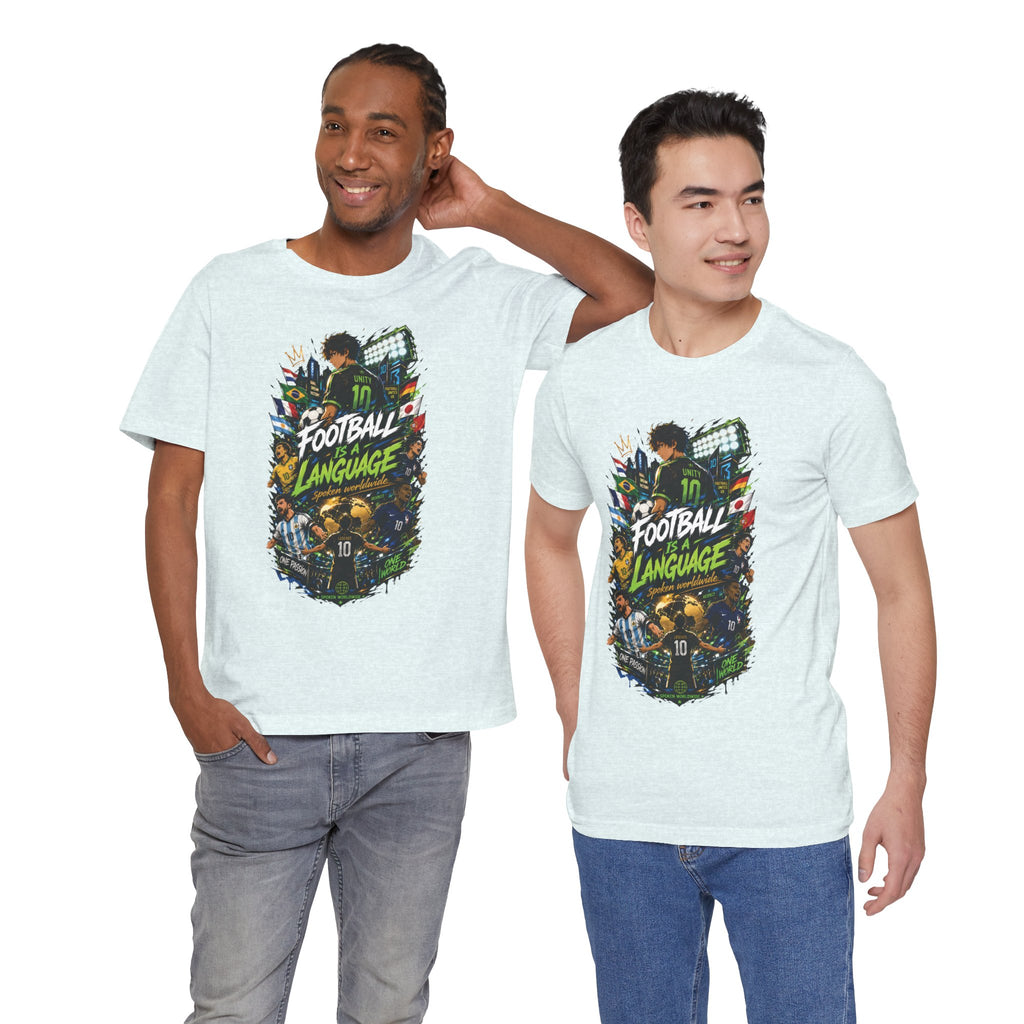 Football Language Graphic Tee — Soccer Fan Jersey Shirt