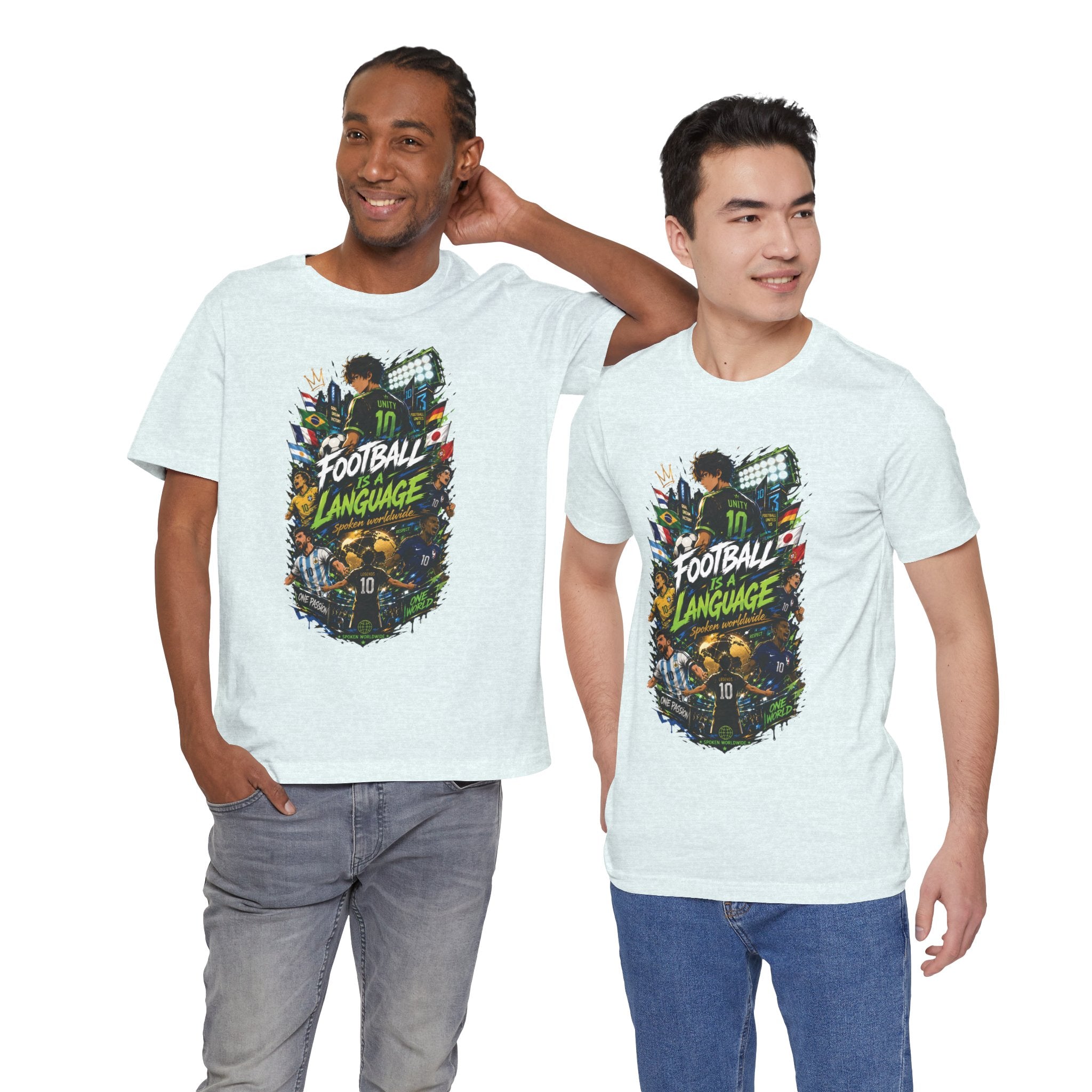 Football Language Graphic Tee — Soccer Fan Jersey Shirt