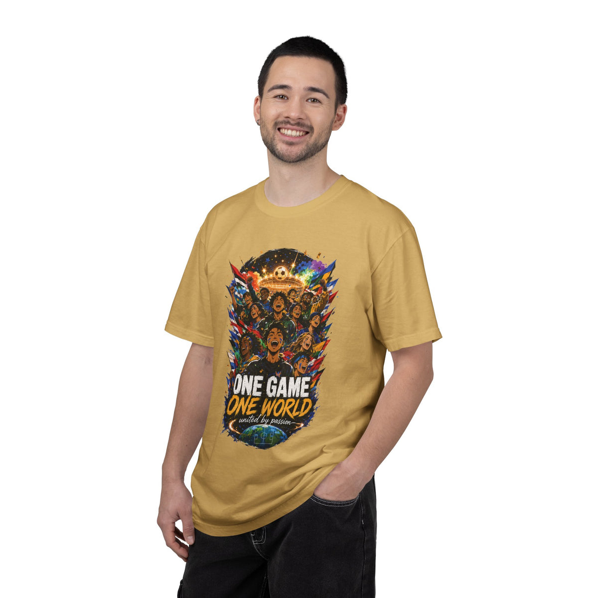 One Game One World Soccer T Shirt International Football Graphic Tee
