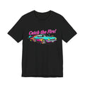 Retro Cartoon Dragster T-Shirt – Vintage Racing Flame Graphic Tee