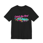 Retro Cartoon Dragster T-Shirt – Vintage Racing Flame Graphic Tee